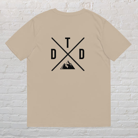 logo trail sand cotton tee