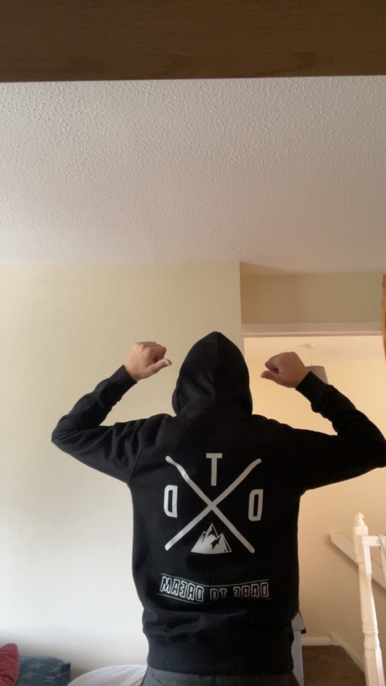 X logo eco hoodie